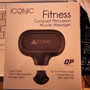 Iconic fitness muscle massager compact new